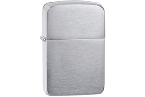 Zippo Original Vintage 1941 Briquet Brossé Chromé 5 x 2 x 5 cm