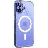 Clear Case Compatible with Magsafe for Minesk iphone 16 Crystal Clear Material Polycarbonate Back Part and Silicone Edge