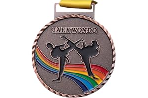 ARVALOLET Medallas de oro, medallas de ganador, medalla de oro deportivo, premio oro plata cobre hornear pesca taekwondo medalla ganador niños medallas olímpicas oro medallas medallas