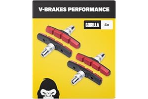 ALPHATRAIL V-Brake Zapatas Freno 2 Par 70mm Symmetric I para Shimano, Tektro, Avid, Sram, XLC etc I Alto Rendimiento I Durable & Ajuste V Pastillas de Freno Bicicleta