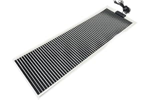 XQZMD Reptile Heating Mat, 28 x 80cm Fast Heating Multiple Temperature Adjustable Under Reptile Tank Heat Pad, Non Adhesive 45W Terrarium Heat Mat for Lizards