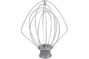 KITCHPOWER K45WW Wire Whip Attachment for Tilt-Head Stand Mixer for KitchenAid, Stainless Steel Egg Cream Stirrer, Flour Cake Balloon Whisk