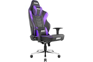 AKRacing Master Max Sedia da Gioco, Poliuretano, Nero, Extra Ampio