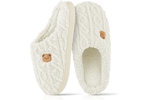 CHGANG Ladies House Slippers, Fluffy Slippers Women,Memory Foam Fluffy Fuzzy Soft Winter House Slippers Anti-Slip Mens Womens Slippers Outdoor Shoes,Plush Home Slippers For Indoor Outdoor Gifts