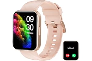 RUIMEN Smart Watch for Women Men Smart Watches with Call Function Fitness Tracker Watch with Heart Rate Monitor Pedometer Oximeter Sleep Tracker Waterproof Smartwatch Answer/Make Calls for Android iOS