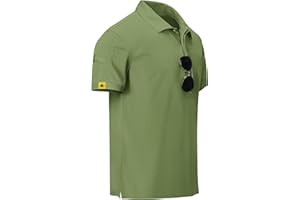TARAINYA Polo Homme éTé Manches Courtes Golf T-Shirts Léger Séchage Rapide Respirant Dry Fit Regular