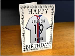 Olympique Lyonnais Carte D Anniversaire Personnalisee Aimant Amazon Fr Fournitures De Bureau