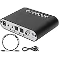 Audio Decoder, 5.1CH DTS Dolby Converter AC3 Coaxial AC-3 Optical Digital to Analog Converter for Home Concert Hall Theater (HostUSB+Fiber Optic) Stereo 3 5mm with Audio Decoder + 5.1ch dts dolby