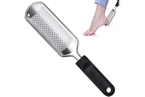 FOLAI 1 Lima de Pies Removedor de Acero Inoxidable, Kit de Herramienta de Pedicura, Piedra Pomez