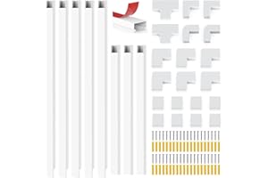 CHESBUNG Kabelkanal Selbstklebend Weiss, Mini Kabel Verstecken, Kabelschacht zum Verstecken von Kabel, Kabelkanal Selbstklebend Weiss für alle Netzkabel in Haushalt/Büro (PVC-10 * 0.4m-GM)