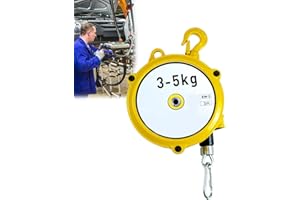BOVDC Federzug Balancer, Spring Balancer mit Turmradseil und Sicherheitsschnalle, Einstellbarer Federzug Werkzeughalter für Fabrik und Werkstatt, Verbessern Sie Die Arbeitseffizienz(Size:3-5kg)