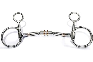ON TIME TRADER ENGLAND Baucher Hanging Cheek Horse Bit Mullen Barrel Snaffle Bit All sizes (5.5")