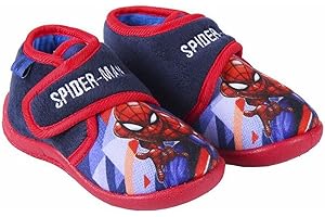 CERDÁ LIFE'S LITTLE MOMENTS Garçon L'intérieure Chaussons Maison Velcro Amusantes de Spiderman avec l'Intérieure 100% Coton et Semelle Antidérapante