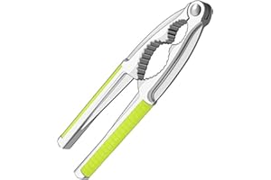 PLUSHCEWT Cascanueces de aleación de zinc de alta calidad – Cascanueces antideslizante con mango, ideal para nueces, avellanas y nueces de Brasil (verde)