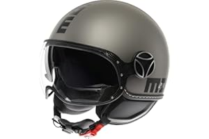 MOMO Design Fgtr EVO Momodesign E2206 Casco Jet, Unisex Adulto