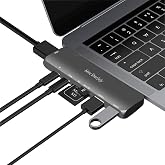 McStorey MacBook USB-C Hub ve &Ccedil;oklayıcı 7-in-1 | 4K HDMI, USB 3.0, SD/microSD | M1 ve M2 Uyumlu Gri