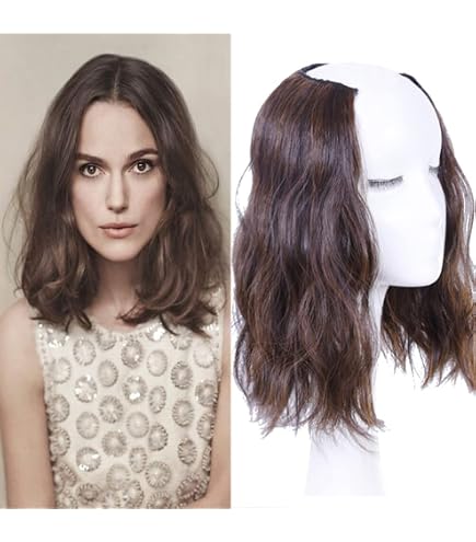 Perruque 1/2 Tête Blonde Cuivrée Claire - 60cm Raide - Synthétique - Bonnet Moyen
