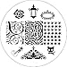 Born Pretty Nail Art Stamp Template Image Plate Black Cat & Rose Pattern BP03