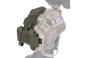 WTZWY Taktische Helmbatterietasche, MK2 Fast Helm NVG Batteriepacket Gegengewichtstasche Balance Gewichtstasche mit Haken-N-Schlaufe für die Jagd auf Airsoft