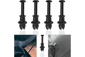 ZDQC Pack of 4 Parcel Shelf Clips, Parcel Shelf Retaining Strap, String Clip Button Holder, Holder for Cover Parcel Shelf Hook Attachment Holder Strap (Spikes)