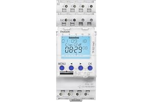 Theben 6220130 TR 622 top3 I Horloge programmable Digitale I Programme hebdomadaire I 2 canaux I 2 entrées externes