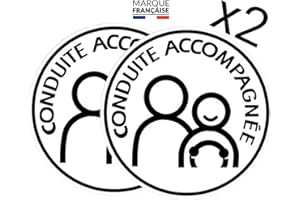 BLAUBODY Conduite Accompagnée Magnetique x2 (Version 2025) Disque pour Conduite Accompagnée Aimanté ✯Marque FRANÇAISE✯ Conduite Supervisée Magnetique ✪Garantie A Vie✪ Macaron Accessoire Voiture Rond 15cm