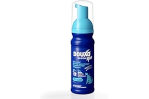 douxo Skin & Coat Spa - Ultra-Safe Mousse sans rinçage pour Chiens, 150 ML, nettoie et rafraîchit Le Poil en Toute sécurité, Laisse Le Pelage Doux, Brillant et agréablement parfumé, respecte la Peau.