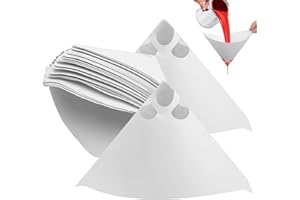 ZMDMAH 50 Piezas Colador de Pintura, Nailon Desechable Coladores de Papel de Pintura Embudo de Pintura con Punta de Filtro, Filtro de Pintura para Aparatos de Pintura por Pulverización