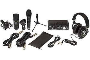 Mackie Paquete de productores con interfaz Onyx Producer, micrófono dinámico EM89D, micrófono condensador EM91C y auriculares MC-100.