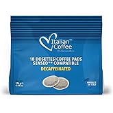 Italian Coffee - Cialde compatibili con Senseo (Decaffeinato, 180 Caffè (18x10))