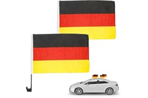 ‎TK GRUPPE TIMO KLINGLER 4er Autofahnen Adler Autoflagge Deutschland Auto Autofahne Fahne Flagge Deutschland Fanartikel für Fußball EM 2024