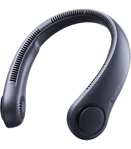Ventilateur De Cou Portable Wisada - Sans Pales, 3 Vitesses, Batterie 2400mAh - Mains Libres, Réglable 360°, Silencieux - Pour Bureau, Voyage, Sport - 3