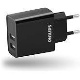 Philips 2 USB-A Duvar Şarjı DLP2610