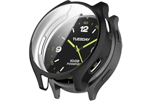 BYISYUE Etui do Xiaomi Watch 2 folia ochronna, silikonowe TPU ochrona wyświetlacza, etui ochronne na wyświetlacz, ochrona przed zadrapaniami, kurzem etui do Xiaomi Watch 2 (czarne)