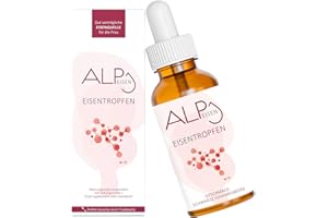 ALP NUTRITION Iron Drops 30ml, Iron Supplements for Women with Vitamin B12 Folic Acid - Gentle Iron Supplement Liquid Alternative to Iron Tablets
