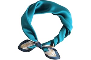 LSHARON SILK Women's 100% Mulberry Silk Scarf Graphic Print Silk Scarf ，53 * 53cm