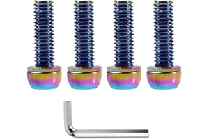 DAZISEN Bicycle Screws - 5 PCS Rust Resistance MTB Road Mountain Bike Screws, M6*19