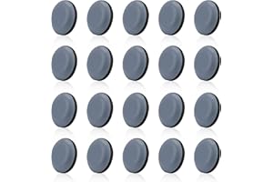 LOCKGO 20 PCS Teflon Furniture Sliders, Practical Self-Adhesive PTFE Gliders, Protect Hardwood Floor and Desktop, Easy Heavy Items Moving without Noise Suitable for Sofa Table Chair Legs Kitchen Appliance