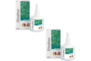 ICF Livisto Otodine Ear Cleaner for Dogs and Cats - Twin Pack - 2 x 100 ml