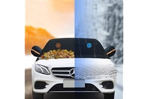 DIAOCARE Scheibenabdeckung, Auto Frontscheibe Abdeckung Frostabdeckung Windschutzscheiben Abdeckung Winter,Magnet Fixierung Auto Abdeckung Anti-Schnee Wind Frost (148 x 118 cm)