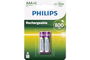 Philips Multilife 1,2 V R03 800 mAh NiMH Akumulatory AAA (2 sztuki)