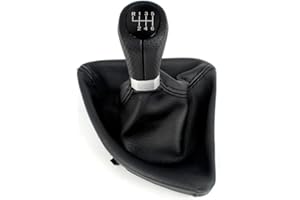 Viviance Palanca de cambios manual Palanca de cambios Palanca de cambios Tapa del maletero compatible con BMW Serie 1 E81 E87 E87 LCI E88 E82 - Negro 6 velocidades