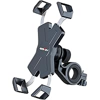 Grefay Fahrrad Handyhalterung, Edelstahl Motorrad Fahrrad Lenker Handy Halterung Mit 360 Drehen für 4,5-7,0 Zoll…