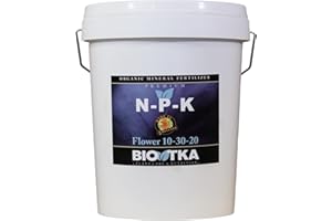 BIOTKA Engrais NPK pour la floraison | Engrais universel pour les fruits de légumes Orchidées de palmier et plantes d'intérieur | Engrais granuleux pour l'hydroponie (5 kg) - NPK 10-30-20