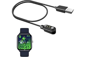MBROS Compatible Pour Cable USB Compatible Pour Smartwatch ICE-WATCH Montre Connectée enfant ICE smart junior 2.0 1,75 Pouces (Noir)