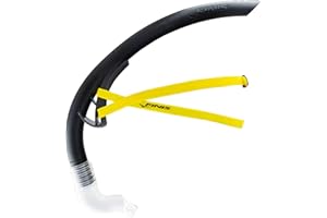Finis Snorkel de Estabilidad para Nadadores - Sin Soporte - Snorkel de Entrenamiento de Natación Frontal - Ajuste Ajustable - Boquilla de Silicona