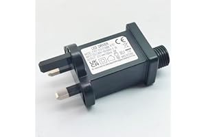 AIROADS 31V 6W LED Driver, Class 2 Power Supply IP44 LED Transformer With 8 Lighting Modes Low Voltage LED Adapter Replacement For Christmas String Light, Curtain Light