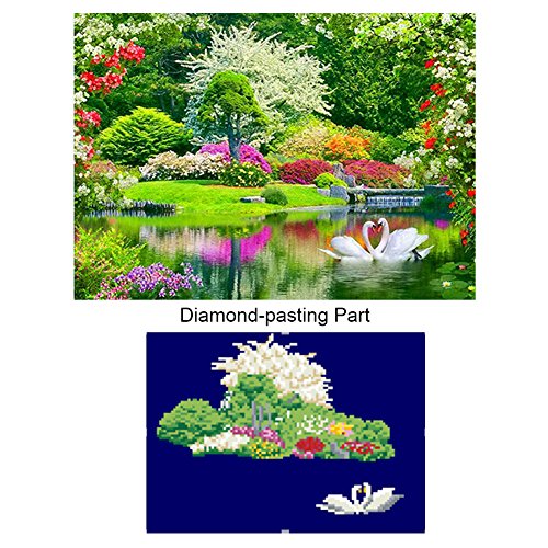 DIY 5D Swan Diamond Painting Cross-Stitch for Entrance Living Room Bedroom - 9