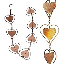 Catena Di Pioggia In Metallo - 90 Cm, Per Drenaggio E Decorazione - Foto 6