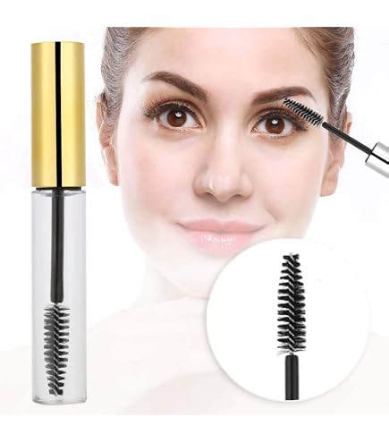 10 Stück Leere Mascara-Tubes Mit Pinsel – 3 Ml, Transparent/schwarz, Für DIY Kosmetik Und Öle